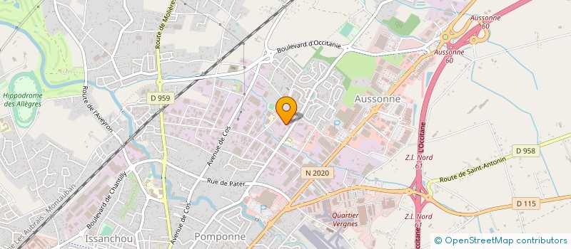 localisation de l'entreprise MAT NO FAT 47 à MONTAUBAN