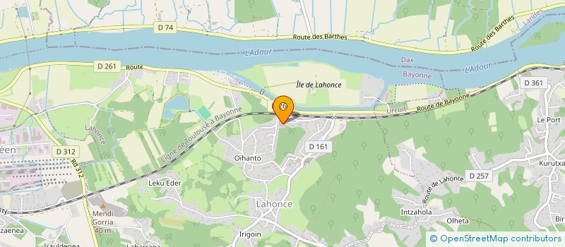 localisation de l'entreprise MAT PLATRERIE à LAHONCE