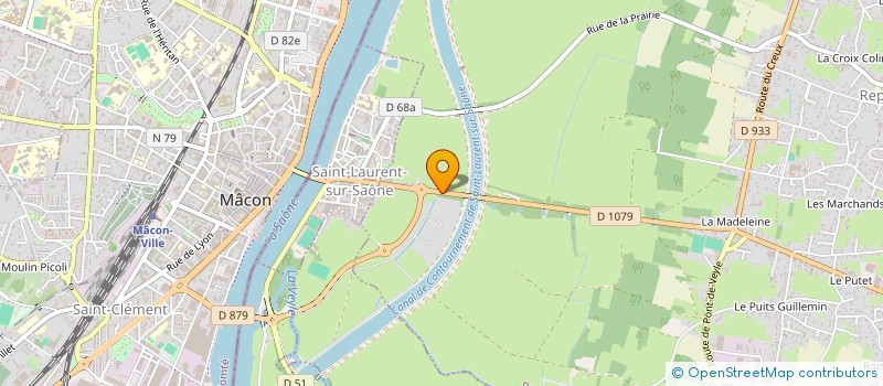 localisation de l'entreprise MAT-PRO  SAINT-LAURENT-SUR-SAONE