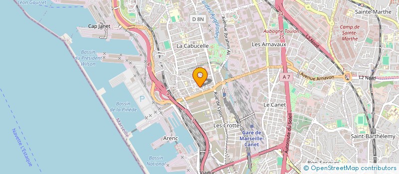localisation de l'entreprise MAT.PRO à MARSEILLE