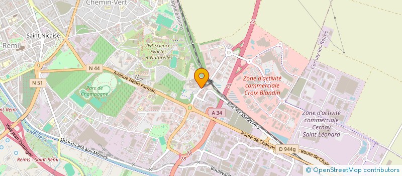 localisation de l'entreprise MAT-PROF à REIMS