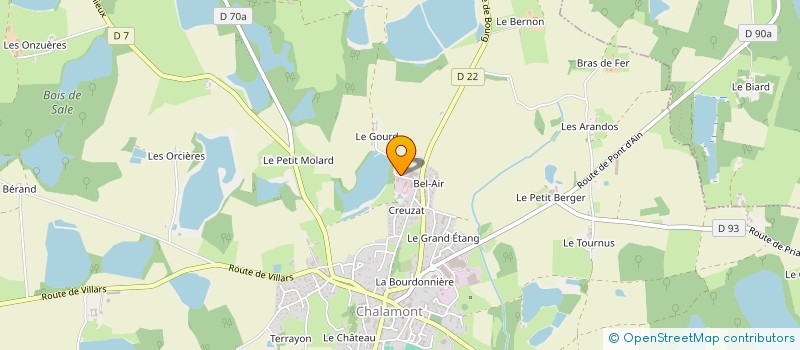 localisation de l'entreprise MAT'RL à CHALAMONT