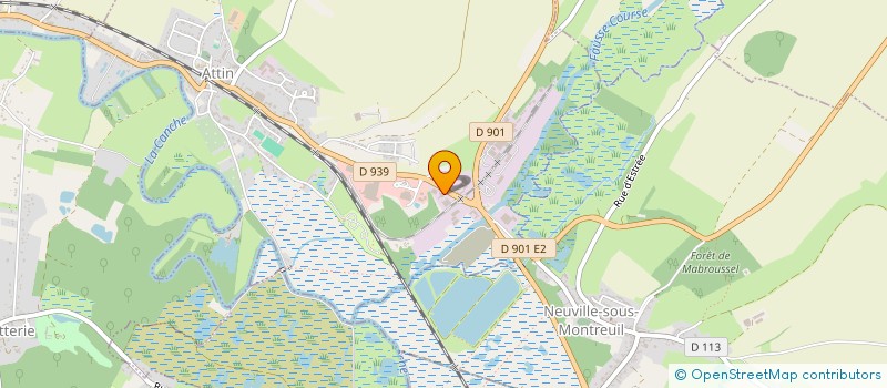 localisation de l'entreprise MAT SERVICES à ATTIN