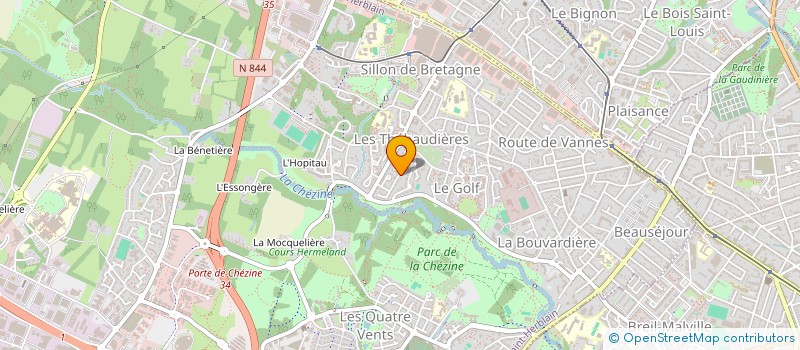 localisation de l'entreprise MAT2520 à ORVAULT