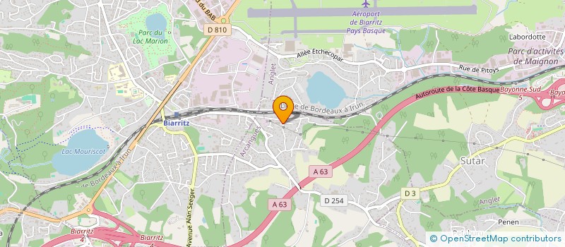 localisation de l'entreprise MATA à ARCANGUES