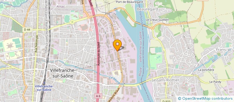 localisation de l'entreprise MATA AUTOMOBILES SA à VILLEFRANCHE-SUR-SAONE