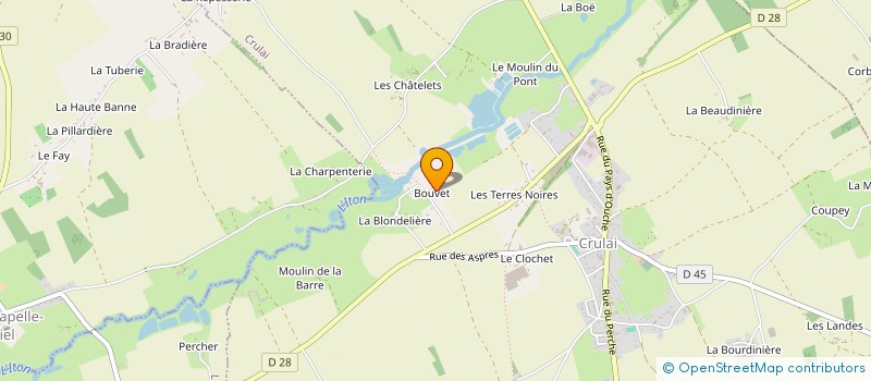 localisation de l'entreprise MATADAM à CRULAI