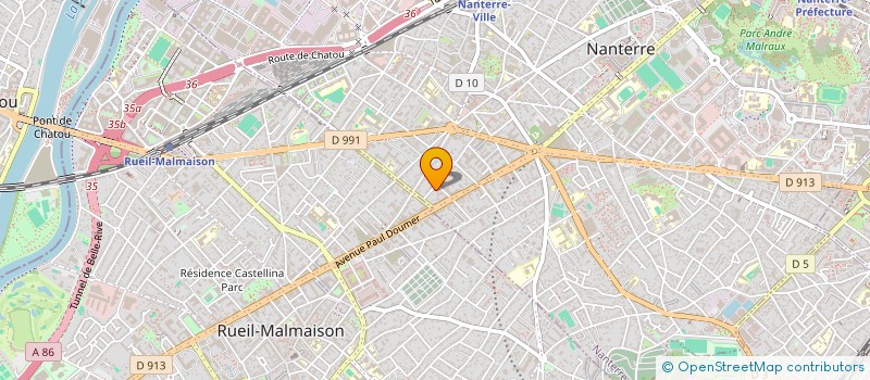localisation de l'entreprise MATADI AFRICA AND TRAVEL TOURS à NANTERRE