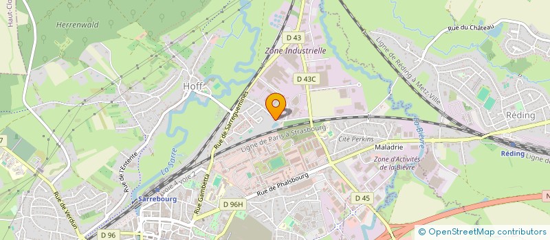 localisation de l'entreprise MATAGI OFA à SARREBOURG