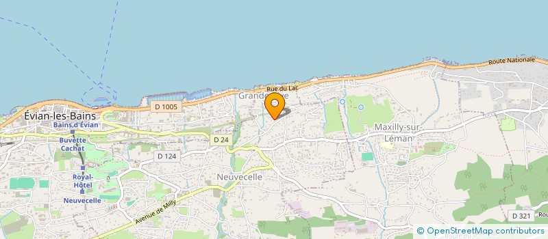 localisation de l'entreprise MATAGNE  EVIAN-LES-BAINS