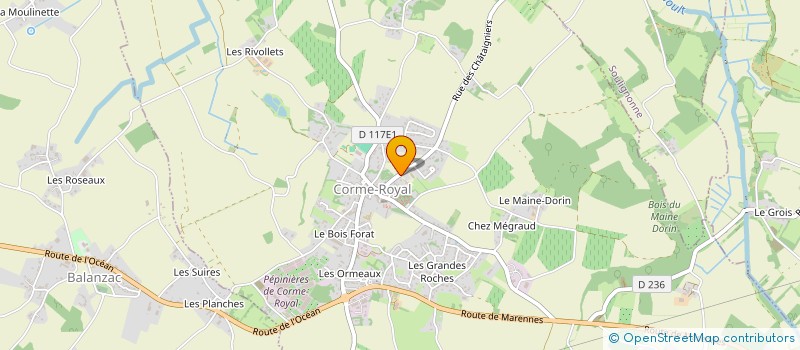 localisation de l'entreprise MATAGRI à CORME-ROYAL