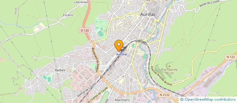 localisation de l'entreprise MATALEX à AURILLAC