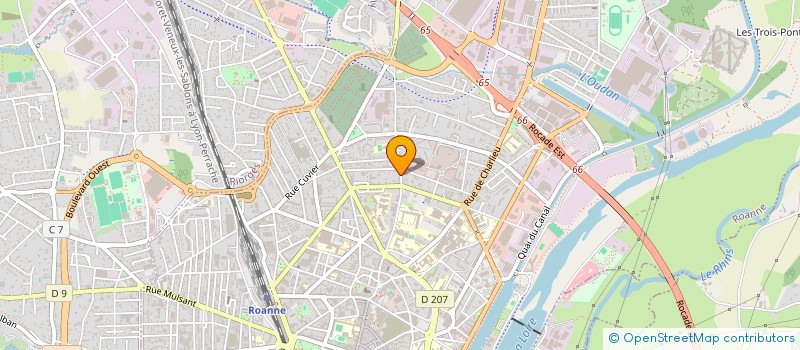localisation de l'entreprise MATALEXOR à ROANNE