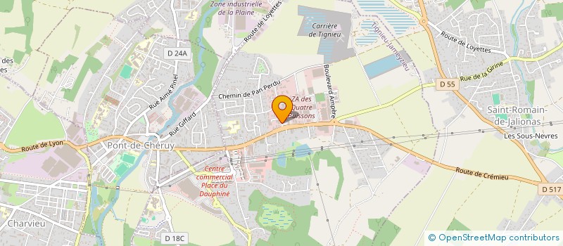 localisation de l'entreprise MATALU à TIGNIEU-JAMEYZIEU