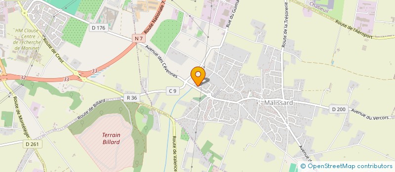 localisation de l'entreprise MATALY  MALISSARD