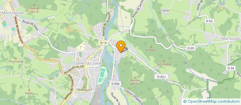 localisation de l'entreprise MATANA  SALIES-DU-SALAT