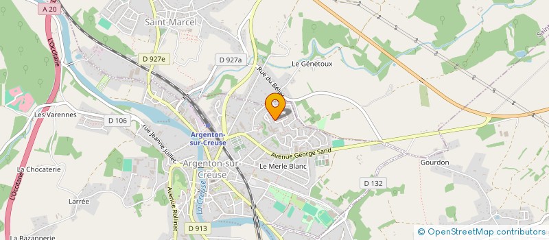 localisation de l'entreprise MATANA à ARGENTON-SUR-CREUSE