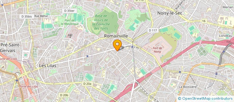 localisation de l'entreprise MATANE 'L SA à ROMAINVILLE