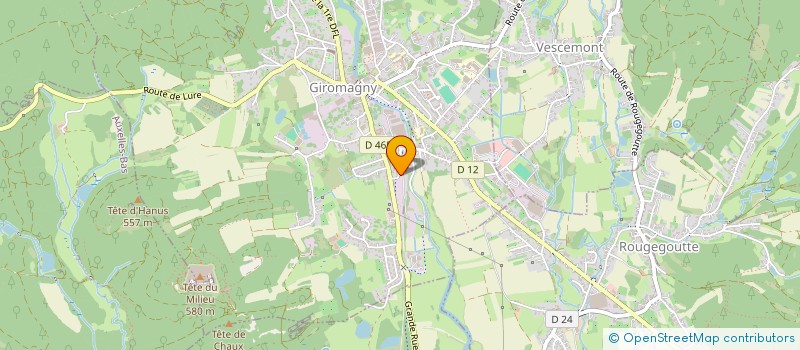 localisation de l'entreprise MATANGARE à GIROMAGNY