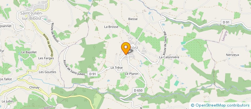 localisation de l'entreprise MATANT  BIBOST