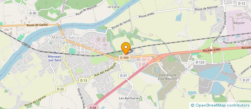localisation de l'entreprise MATANTOLULU à MARSSAC-SUR-TARN