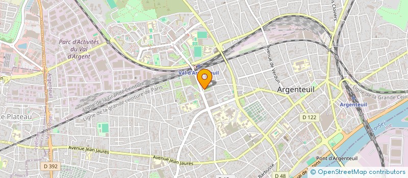 localisation de l'entreprise MATARA PEINTURE 95  ARGENTEUIL