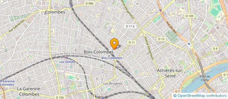localisation de l'entreprise MATAUD-RARHI à BOIS-COLOMBES