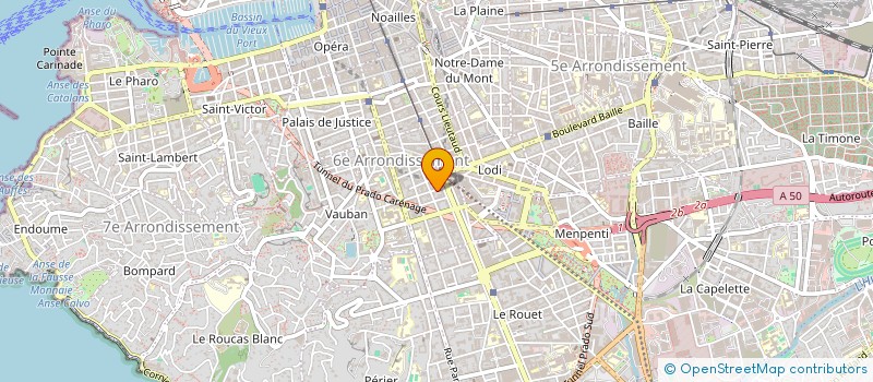 localisation de l'entreprise MATAXELLE à MARSEILLE 6EME