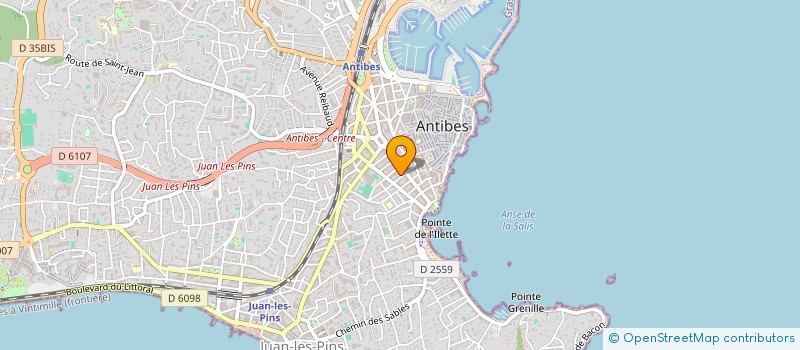 localisation de l'entreprise MATBEN à ANTIBES