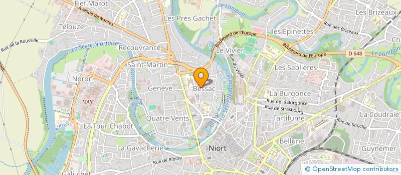 localisation de l'entreprise MATBEN  NIORT