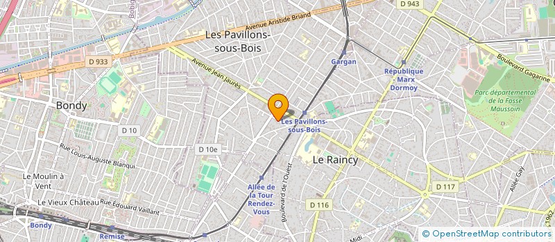 localisation de l'entreprise MATC & CO  LES PAVILLONS-SOUS-BOIS