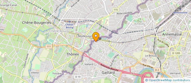 localisation de l'entreprise MATCH 4AS à GAILLARD