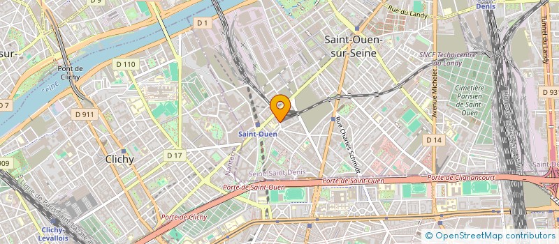 localisation de l'entreprise MATCH POINT à SAINT-OUEN-SUR-SEINE