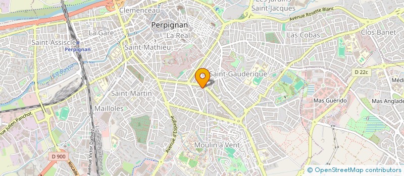 localisation de l'entreprise MATCH POINT  PERPIGNAN