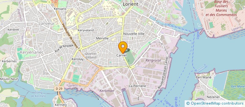 localisation de l'entreprise MATCH SET à LORIENT
