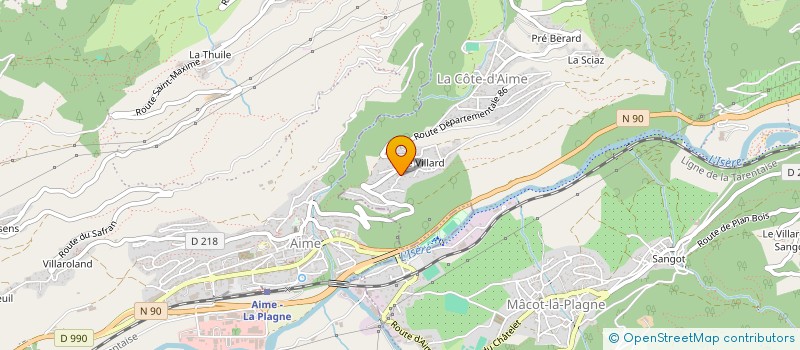localisation de l'entreprise MATCHMYCAR  LA PLAGNE TARENTAISE