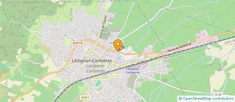 localisation de l'entreprise MATCOL à LEZIGNAN-CORBIERES