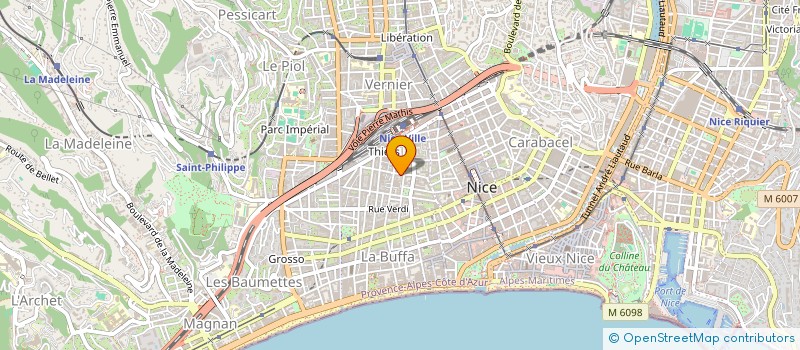 localisation de l'entreprise MATCOM OPTIQUE à NICE