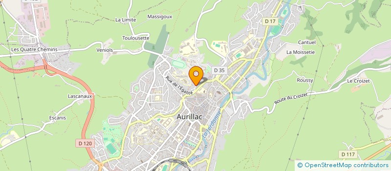 localisation de l'entreprise MATDE à AURILLAC