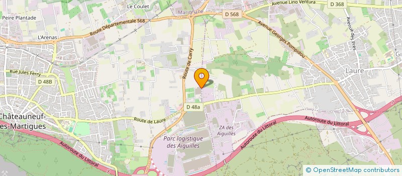 localisation de l'entreprise MATDRIVE TAXI  CHATEAUNEUF-LES-MARTIGUES