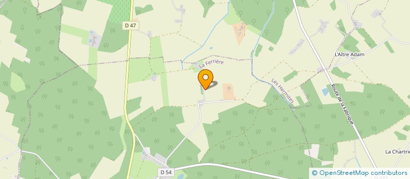 localisation de l'entreprise MATE à LA FERRIERE