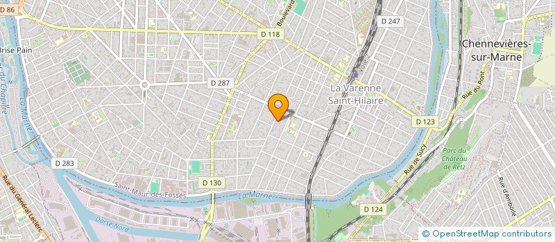 localisation de l'entreprise MATE'ELEC DISTRIBUTION à SAINT-MAUR-DES-FOSSES