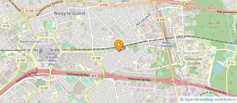localisation de l'entreprise MATE PRO RENOV à NOISY-LE-GRAND