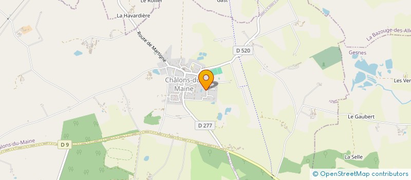 localisation de l'entreprise MATEAM HC  CHALONS-DU-MAINE