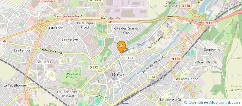 localisation de l'entreprise MATEC à DREUX