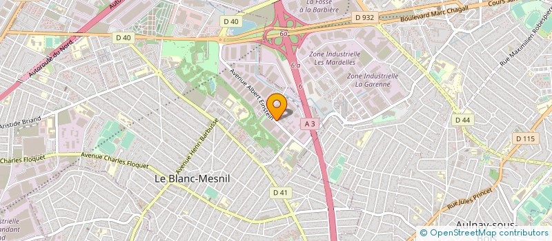 localisation de l'entreprise MATEC ECLAIRAGE à LE BLANC-MESNIL