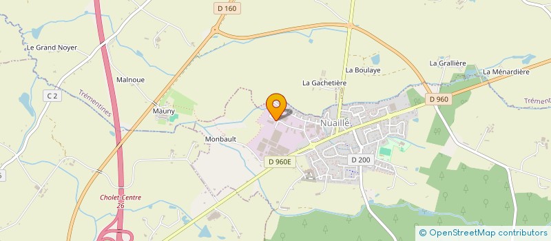 localisation de l'entreprise MATECH-IMMO  NUAILLE