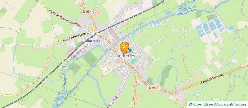 localisation de l'entreprise MATECKI CH & MIRAMOND M à LANDRECIES