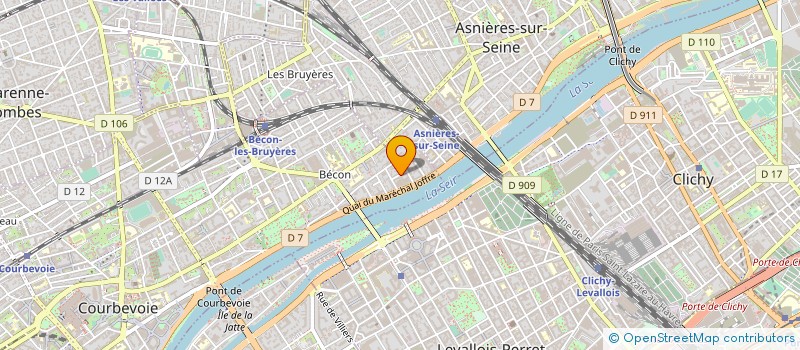 localisation de l'entreprise MATED à COURBEVOIE