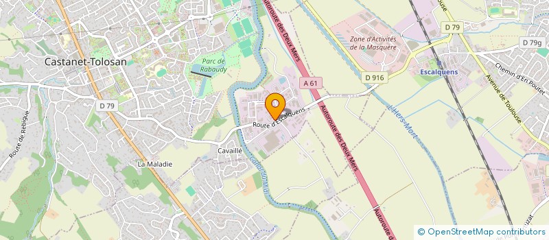 localisation de l'entreprise MATEKSIUS à CASTANET-TOLOSAN